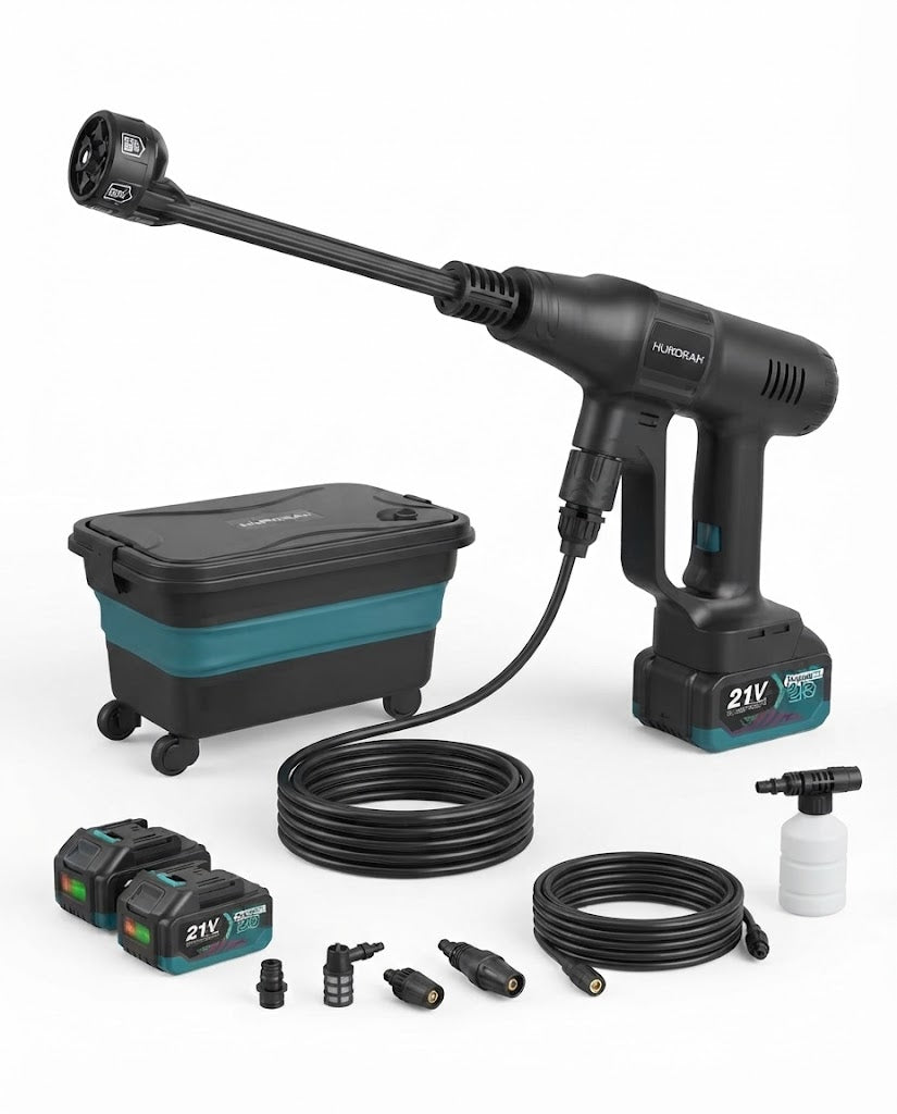 Cordless High-Pressure Car Washer (21V Battery Powered Pressure Washer with Water Tank)